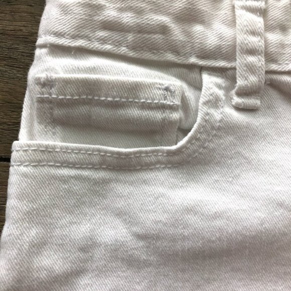 Old Navy White Jean Shorts Size 14 Girls - Picture 4 of 8